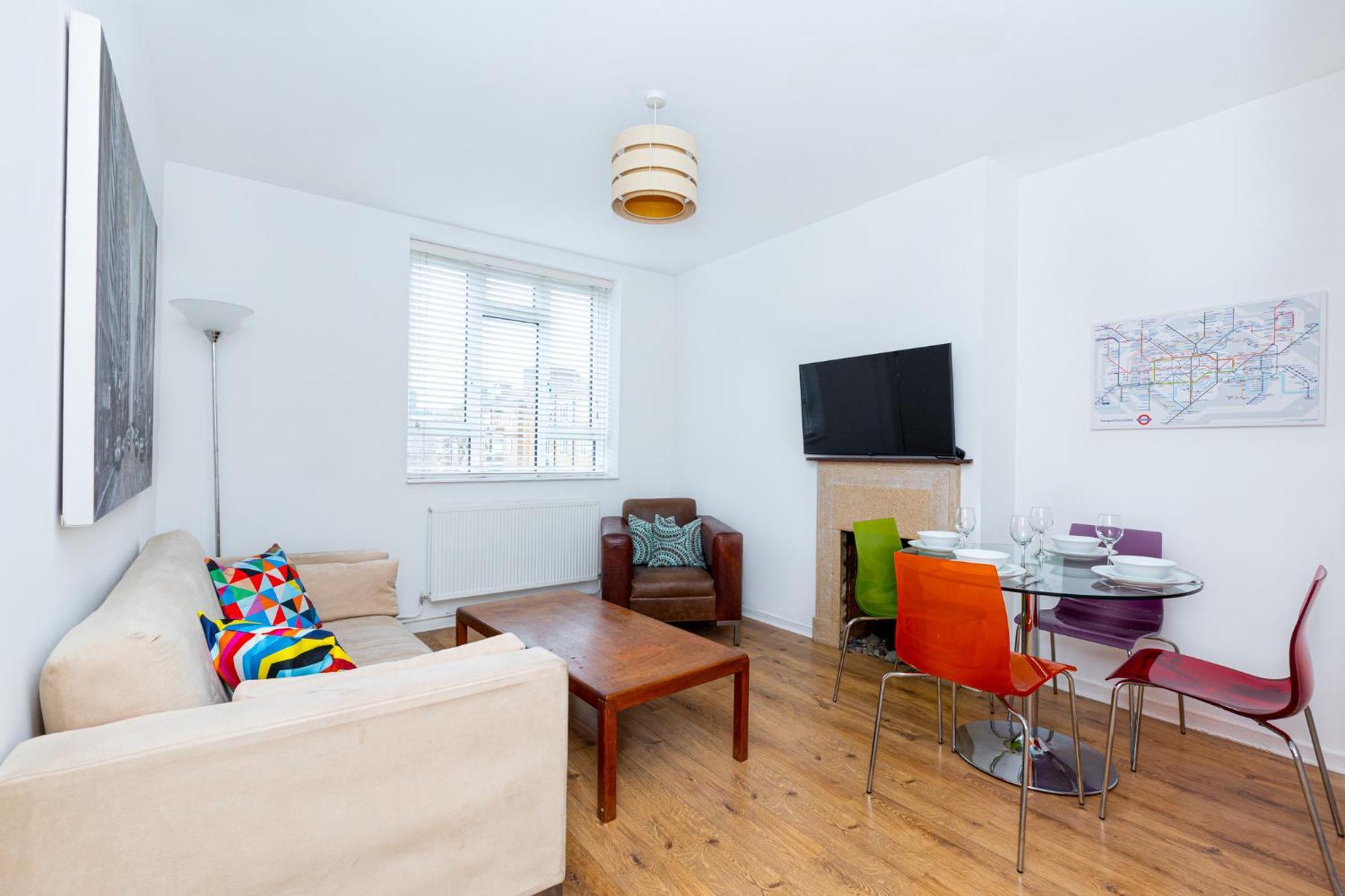 Bright Modern 1 Bedroom Flat, 5 Min To Vauxhall St Londres Exterior foto